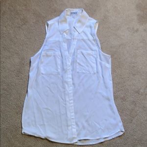 Express white sleeveless shirt S, worn once
